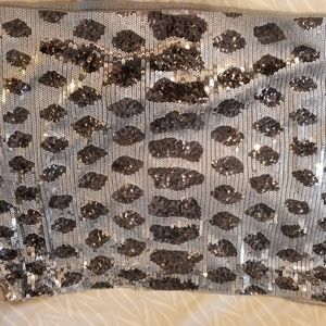Limited silver and black sequin skirt